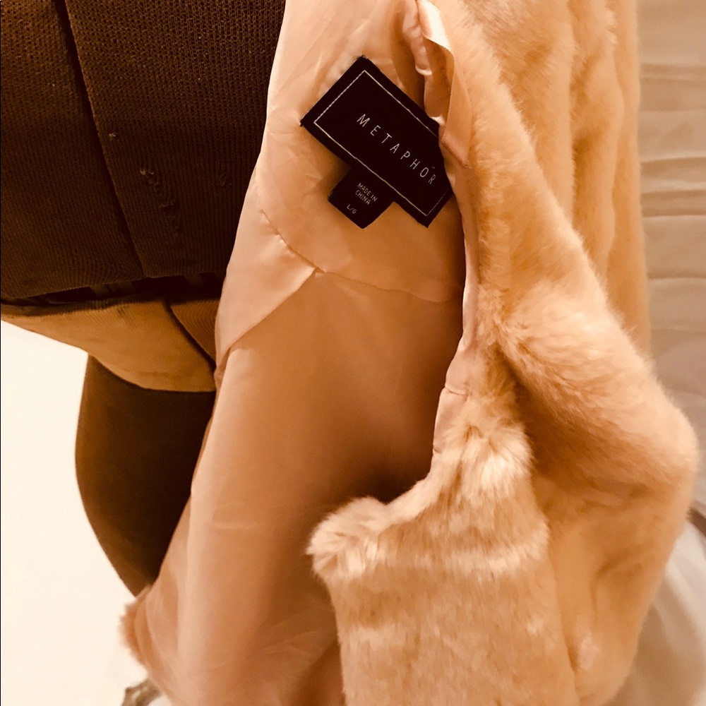 Pink Fur Jacket Coat